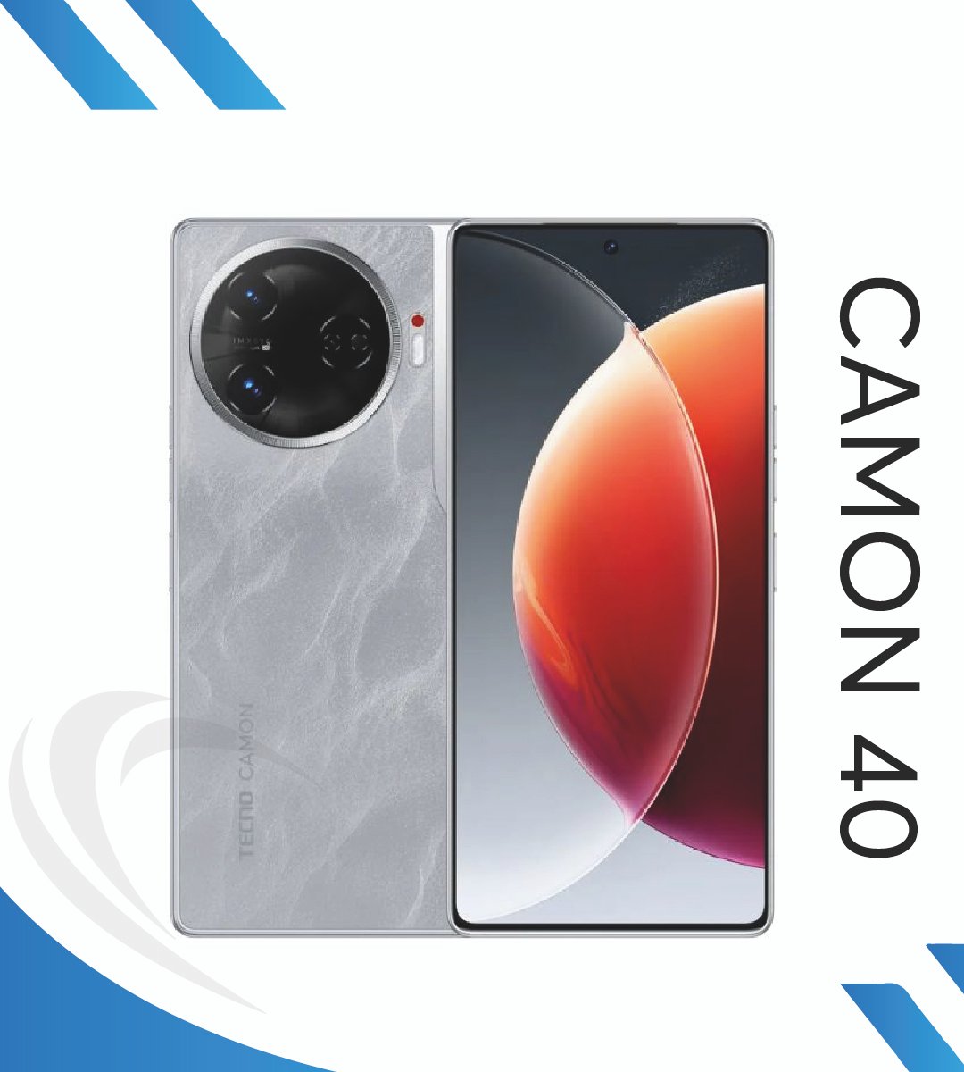 Tecno Camon 40 blanc glacier vue arrière tendance à Dakar et au sénégal